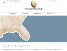 Tablet Screenshot of legaladvocateservices.com